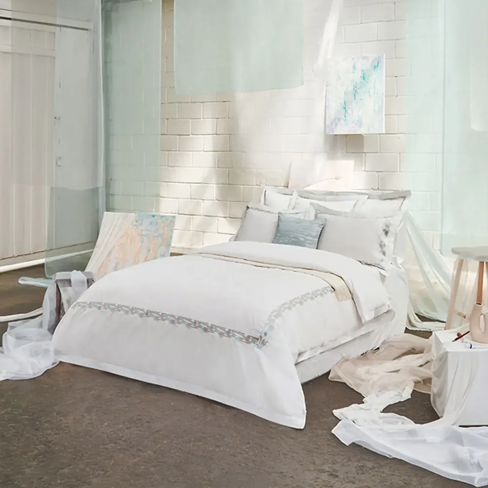 Bed linens - Luxury Duvet Cover Set Luminova Collection, Verdant - CROWN GOOSE