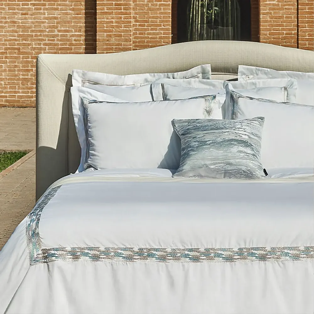 Bed linens - Luxury Duvet Cover Set Luminova Collection, Verdant - CROWN GOOSE