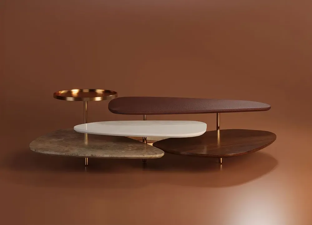 Coffee tables - La Toile Center Table Handmade in Portugal By Malabar - MALABAR