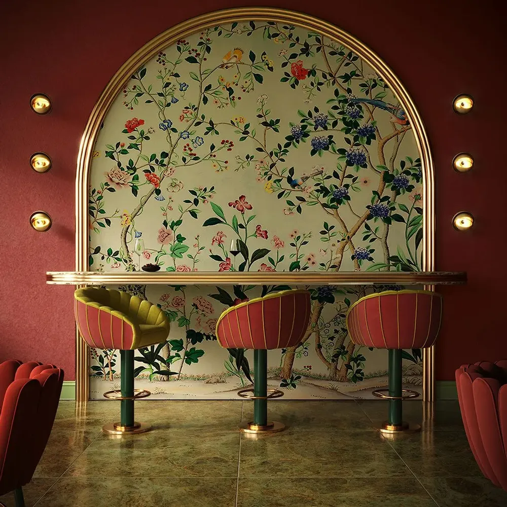 Chairs - Vivien Swivel Bar Chair Made in Portugal By Ottiu - OTTIU