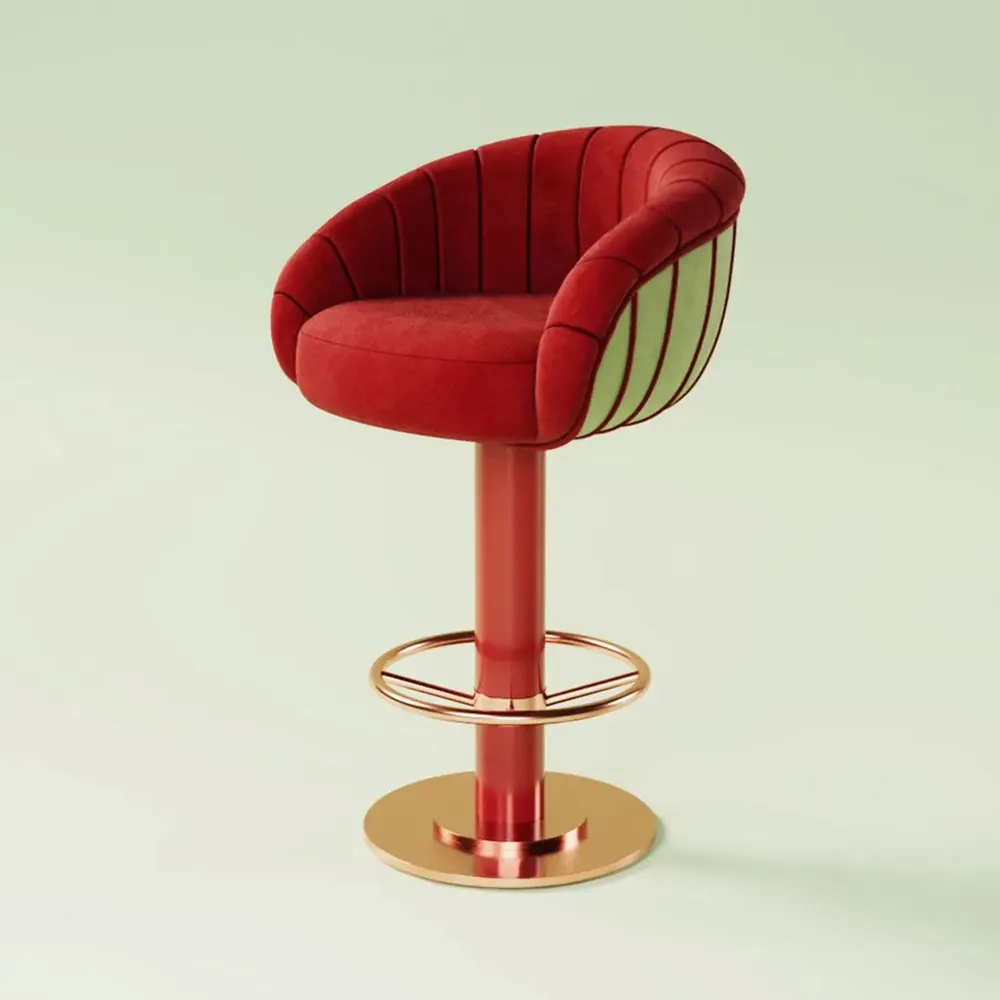 Chairs - Vivien Swivel Bar Chair Made in Portugal By Ottiu - OTTIU