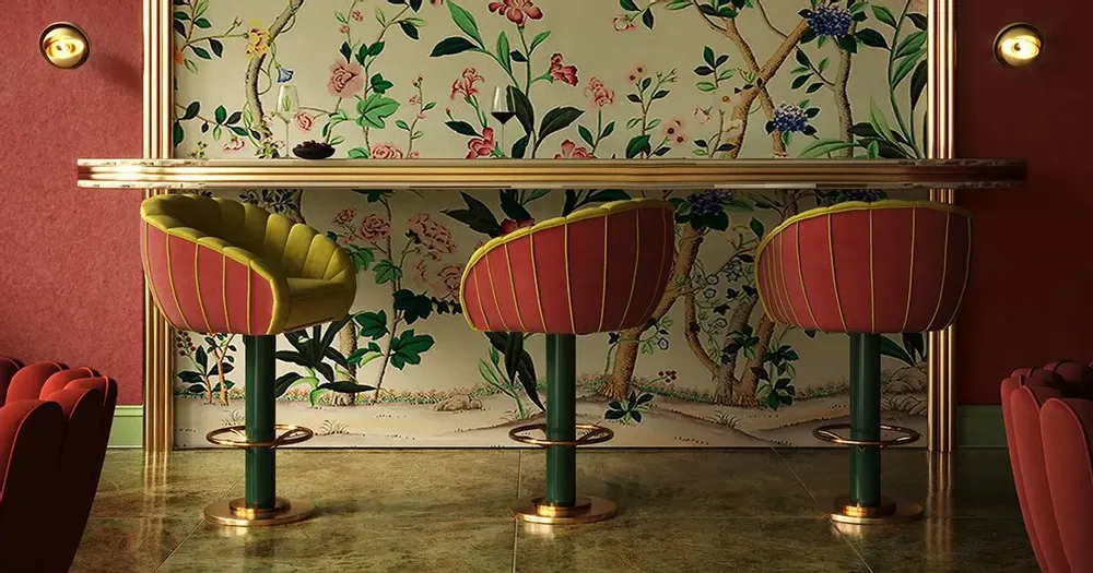Chairs - Vivien Swivel Bar Chair Made in Portugal By Ottiu - OTTIU