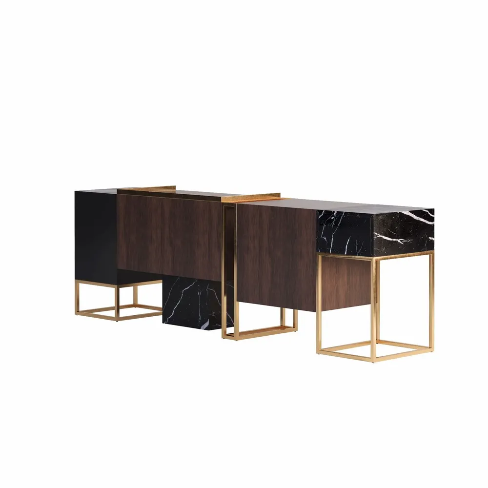 Buffets - Buffet Detroit fabriqué à la main au Portugal par Porus Studio - PORUS STUDIO