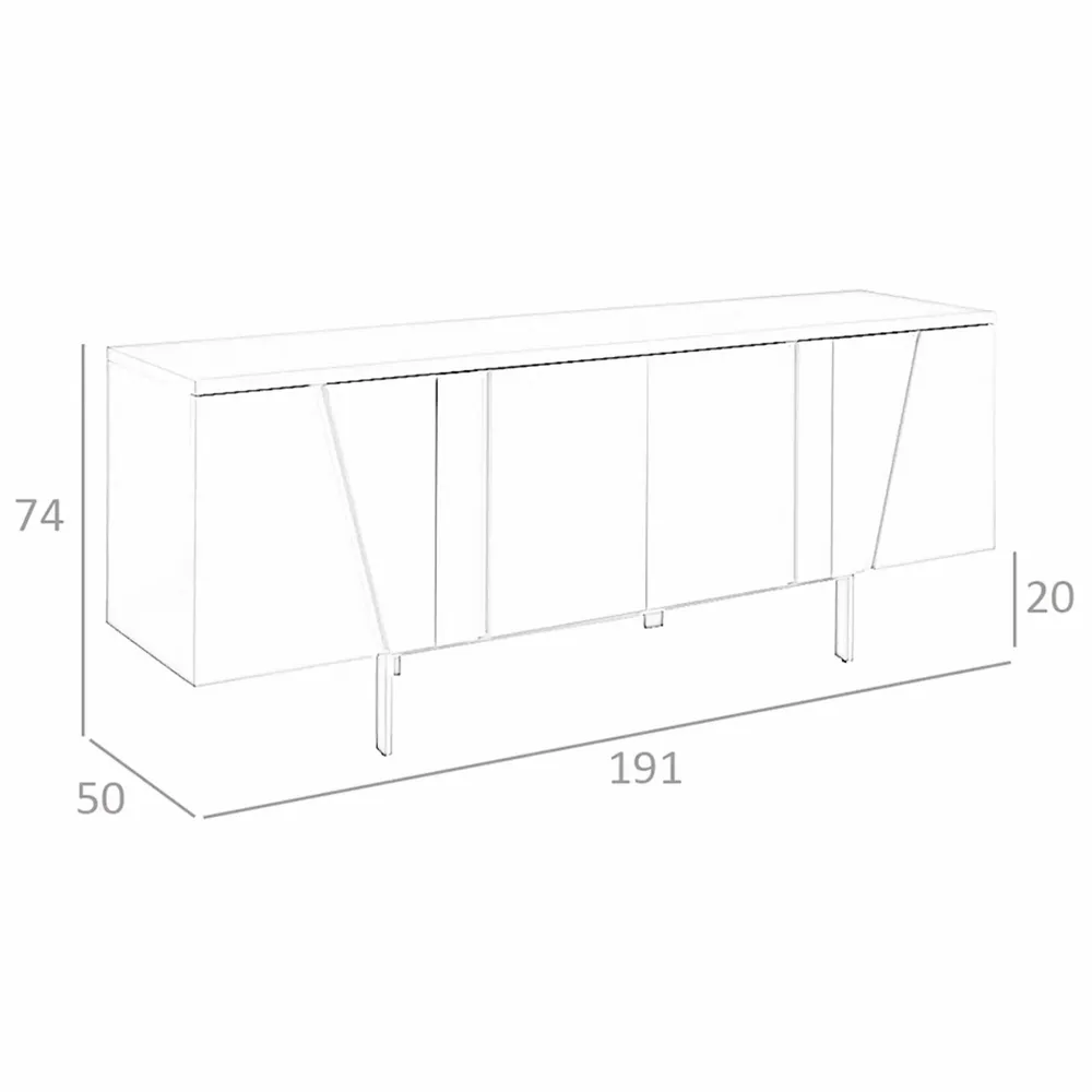 Sideboards - Walnut and black steel sideboard - ANGEL CERDÁ