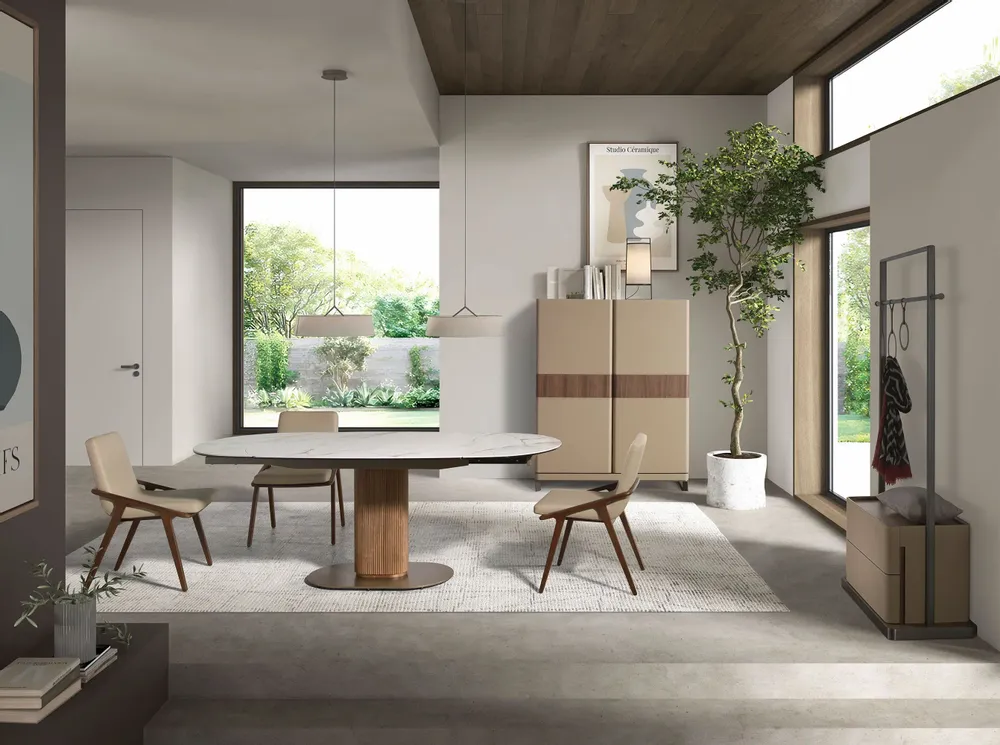 Chairs - Walnut legs Dining table chair - ANGEL CERDÁ