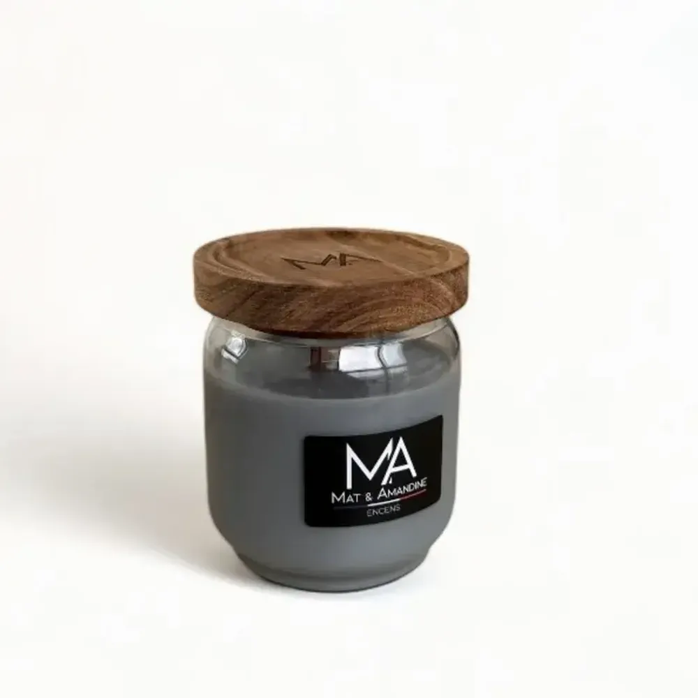 Decorative objects - INCENSE — Scented Candle (Medium Jar) - MAT AMANDINE