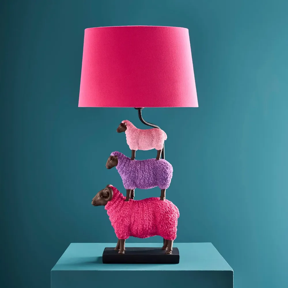 Lampes de table - Lampe de table avec moutons Colorful Sheep - WERNS