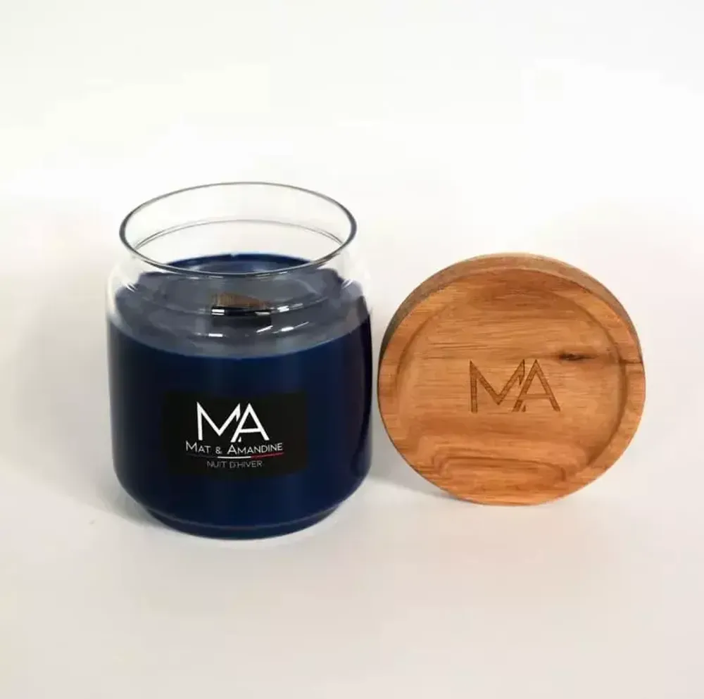 Decorative objects - WINTER NIGHT - Scented Candle (Medium Jar) - MAT AMANDINE