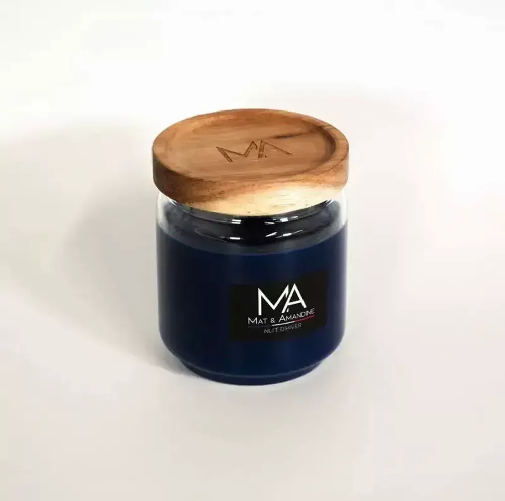 Decorative objects - WINTER NIGHT - Scented Candle (Medium Jar) - MAT AMANDINE