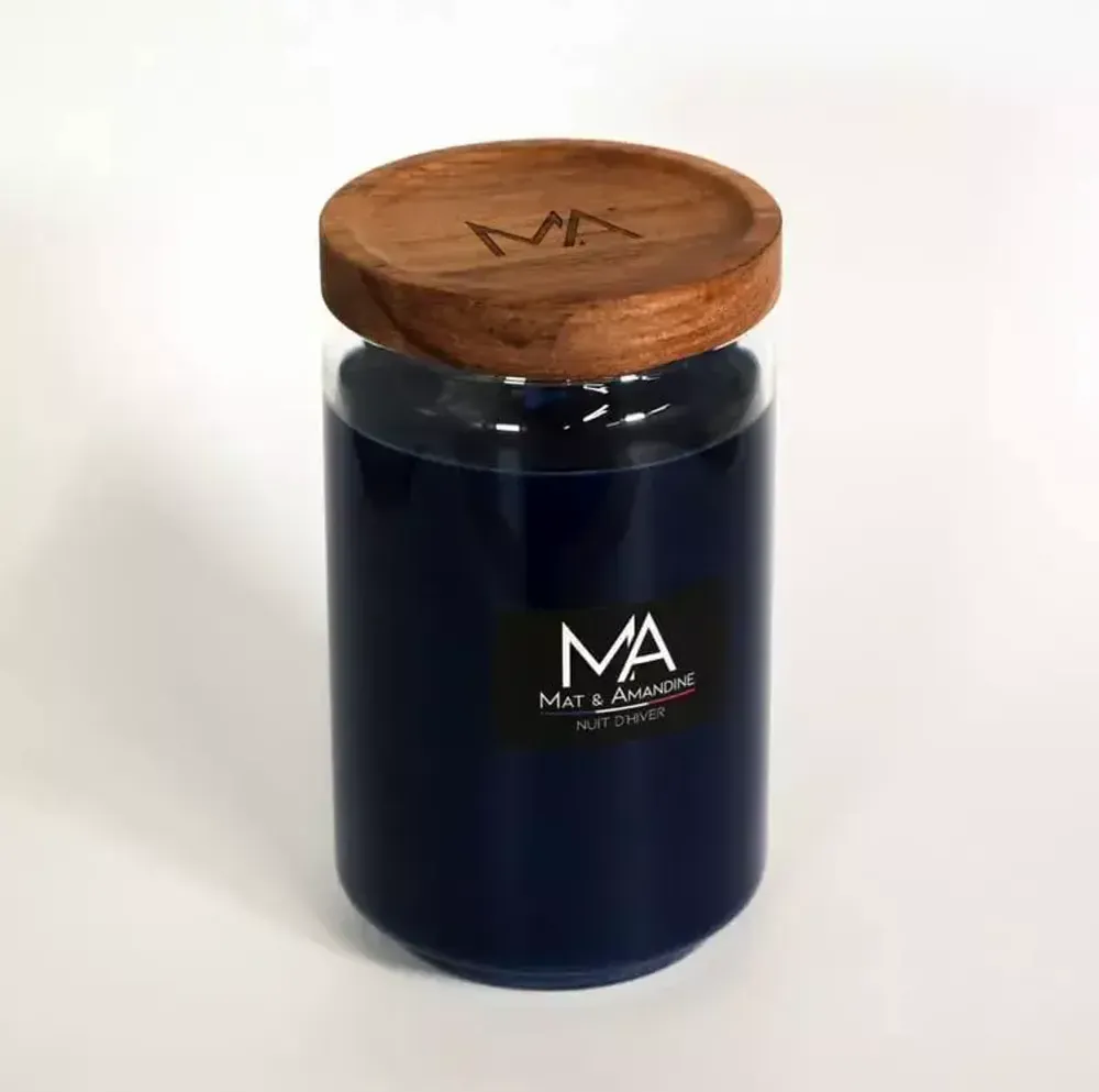 Decorative objects - WINTER NIGHT - Scented candle (Grande Jarre) - MAT AMANDINE