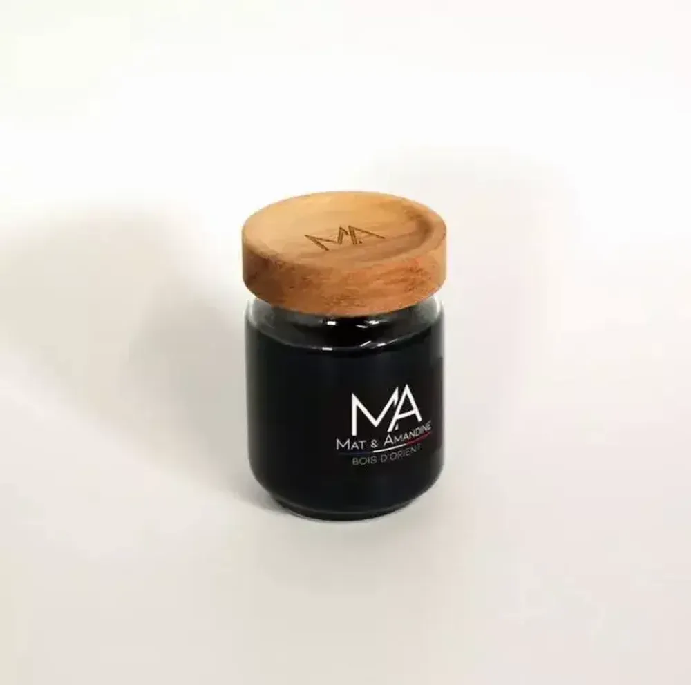Decorative objects - BOIS D'ORIENT - Scented Candle (Small Jar) - MAT AMANDINE
