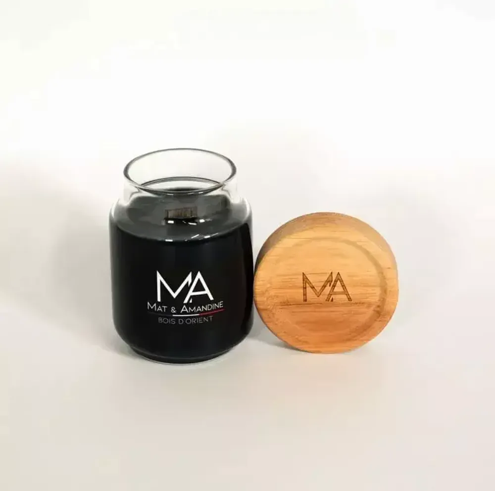 Decorative objects - BOIS D'ORIENT - Scented Candle (Small Jar) - MAT AMANDINE