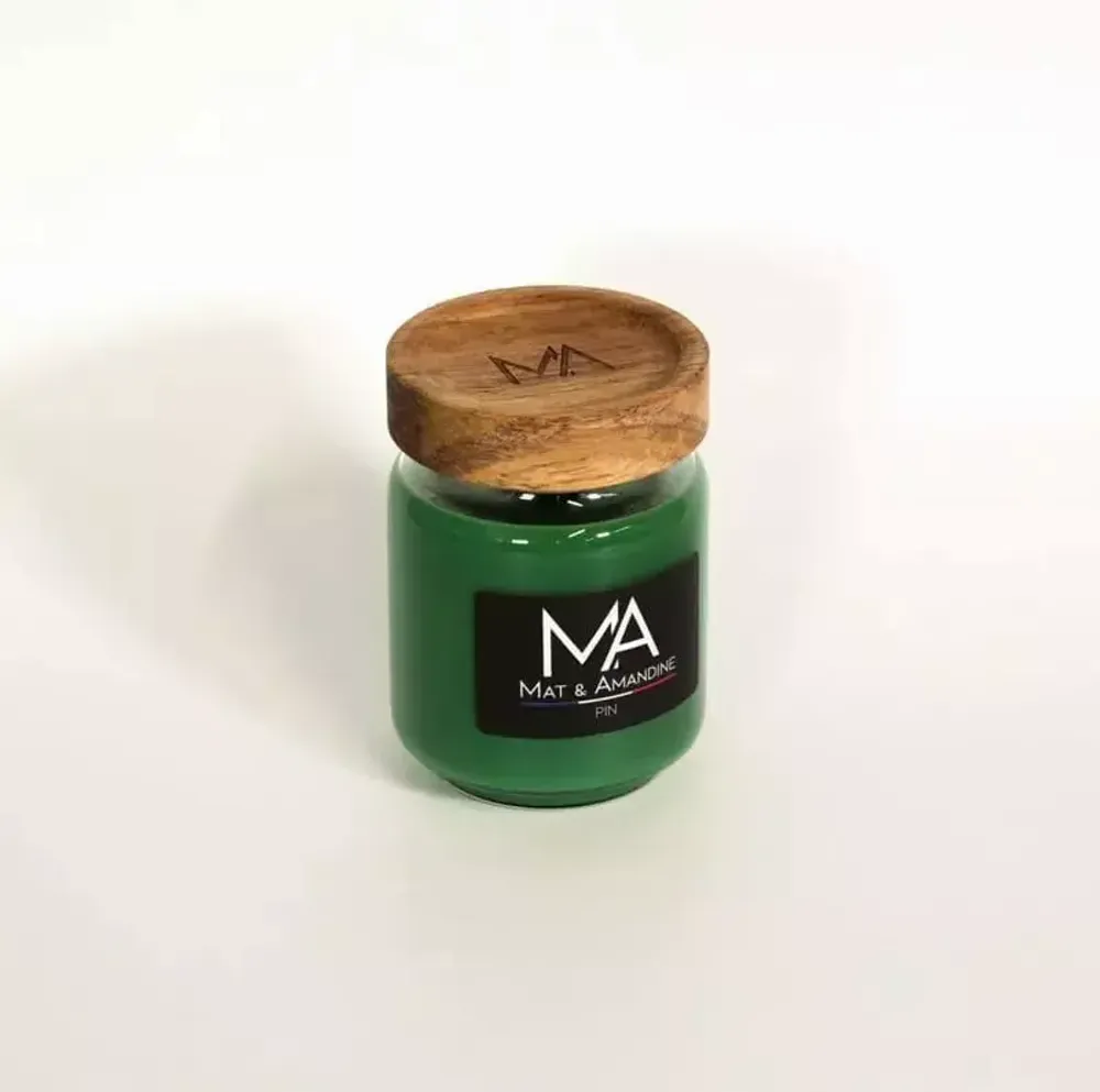 Decorative objects - PIN - Scented Candle (Small Jar) - MAT AMANDINE
