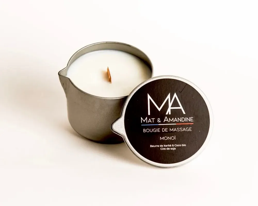 Spas - Massage candle - MONOI - MAT AMANDINE