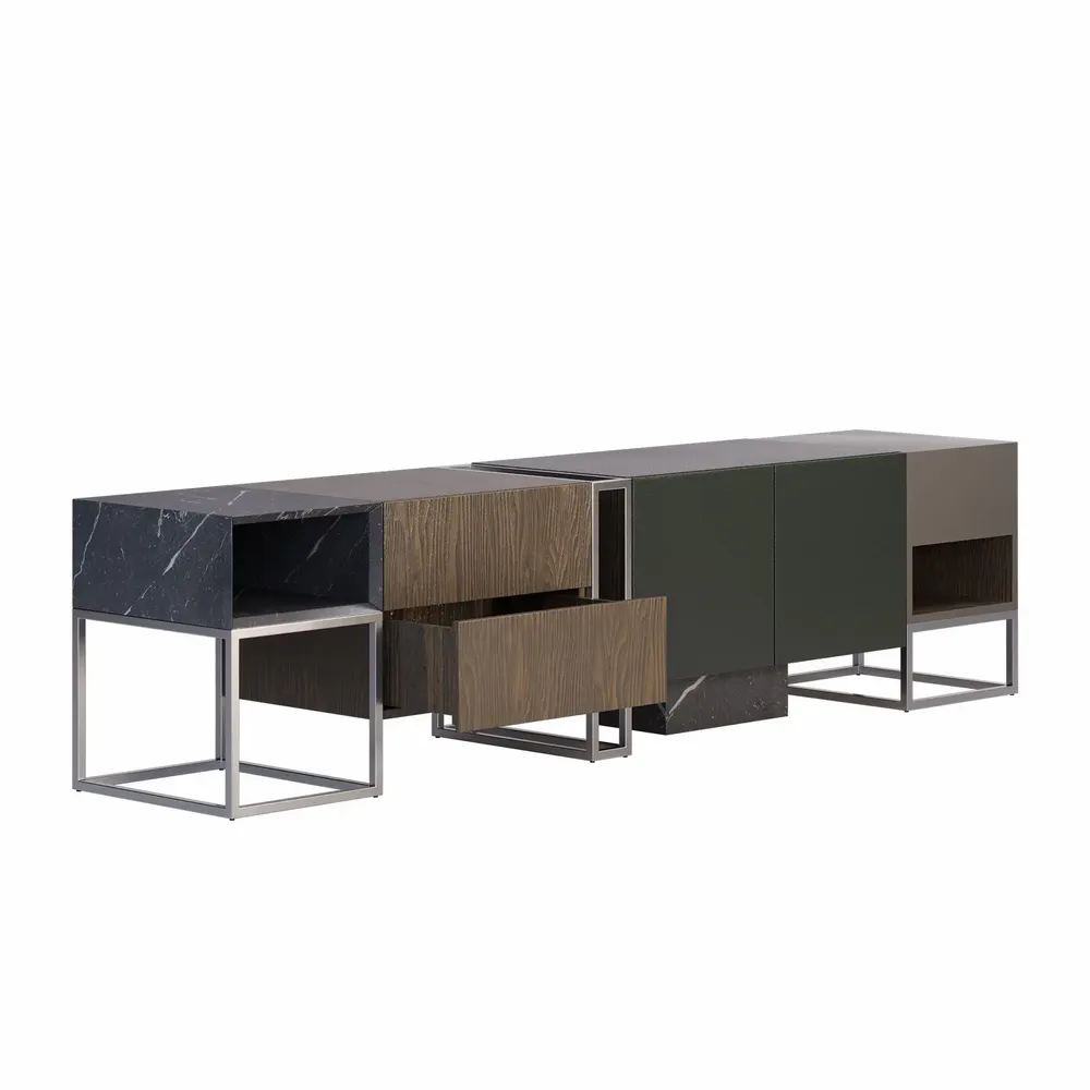 TV stands - Detroit Tv Unit Handmade in Portugal By Porus Studio - PORUS STUDIO
