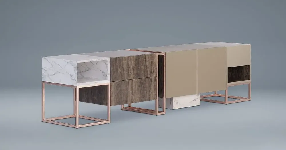 TV stands - Detroit Tv Unit Handmade in Portugal By Porus Studio - PORUS STUDIO