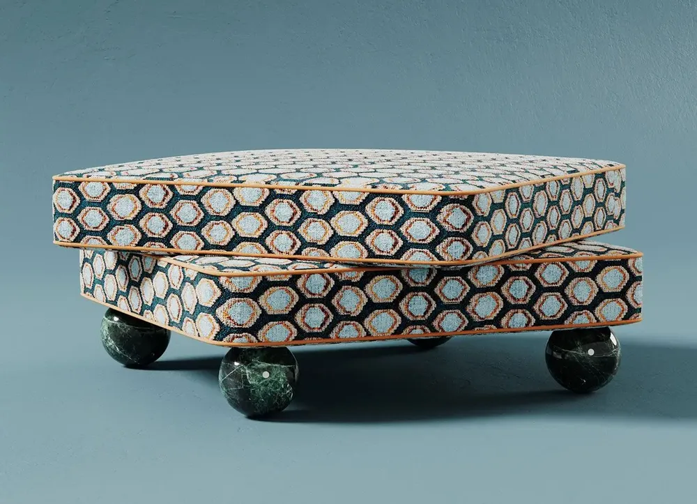 Ottomans - Madonna Ottoman Handmade in Portugal By Malabar - MALABAR