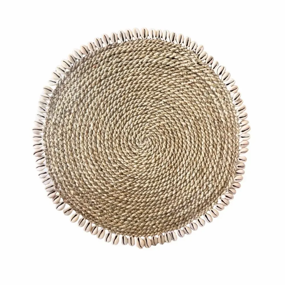 Sets de table - CAURI - Set de table en rotin et coquillage - HYDILE