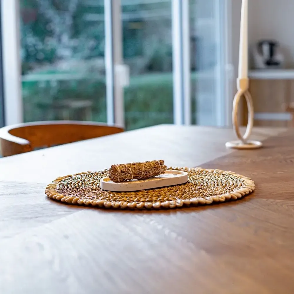 Sets de table - CAURI - Set de table en rotin et coquillage - HYDILE