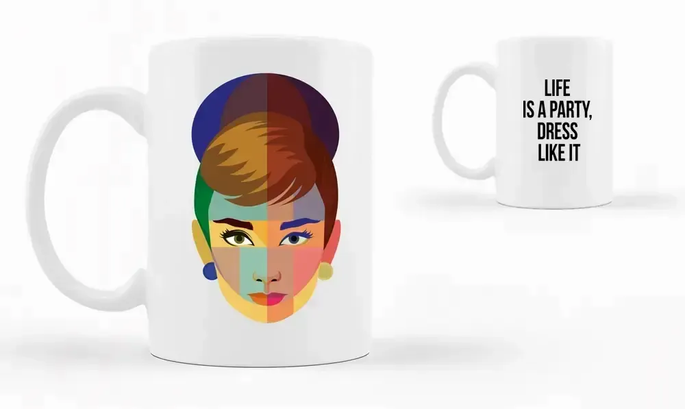 Tasses et mugs - Tasse Geo Audrey en anglais - KALIDOSKOPIO