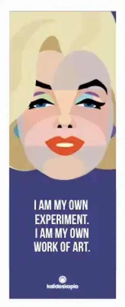 Gifts - Geo Marilyn Bookmark with English phrase - KALIDOSKOPIO