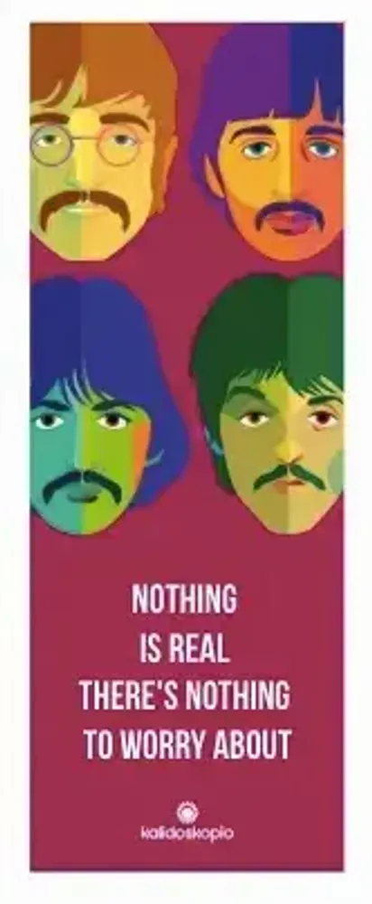 Gifts - Geo Beatles Bookmark with English phrase - KALIDOSKOPIO