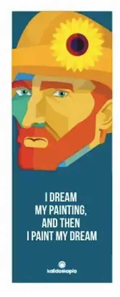 Gifts - Geo Van Gogh Bookmark with English phrase - KALIDOSKOPIO