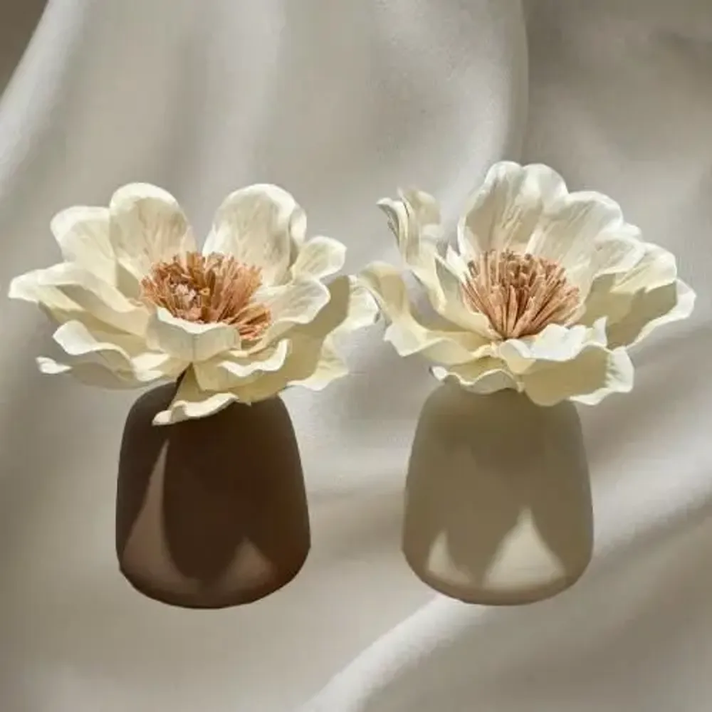 Décorations florales - Diffuseur aromatique, vase et fleur pour parfum d'ambiance intérieur - ANOQ