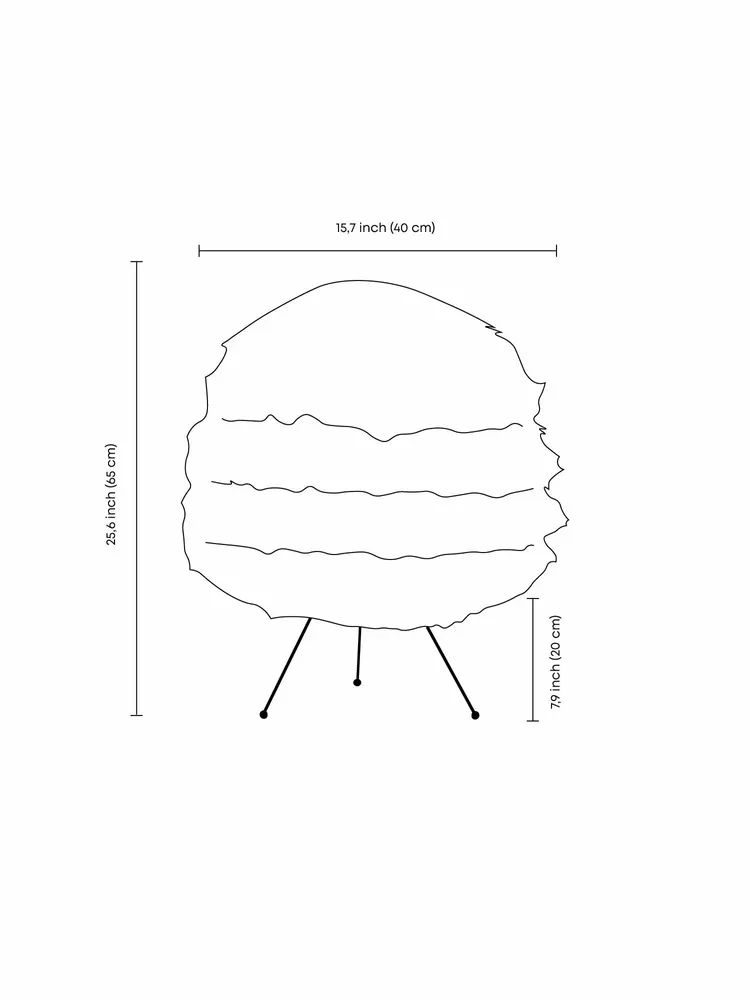 Lampadaires - Lampadaire GUNYA — Éclairage sculptural en laine à la chaleur organiqu - PLETOSTUDIO