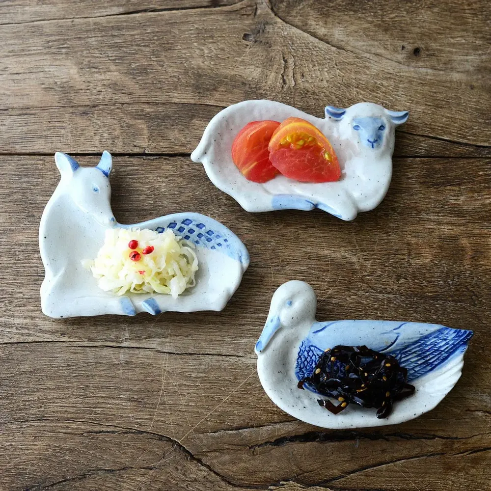 Everyday plates - Koti - small animal plate - MARUMITSU POTERIE