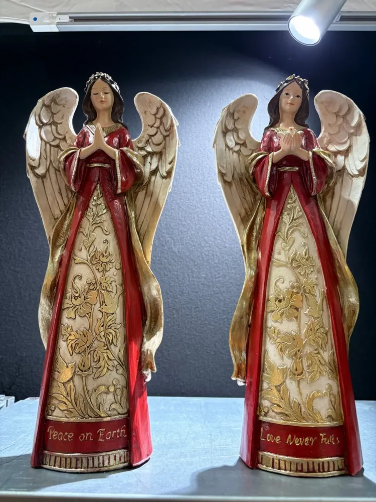 Crèches et santons - Figurine d’ange de Noël – « Love Never Fails » - BLUE STAR B.V.