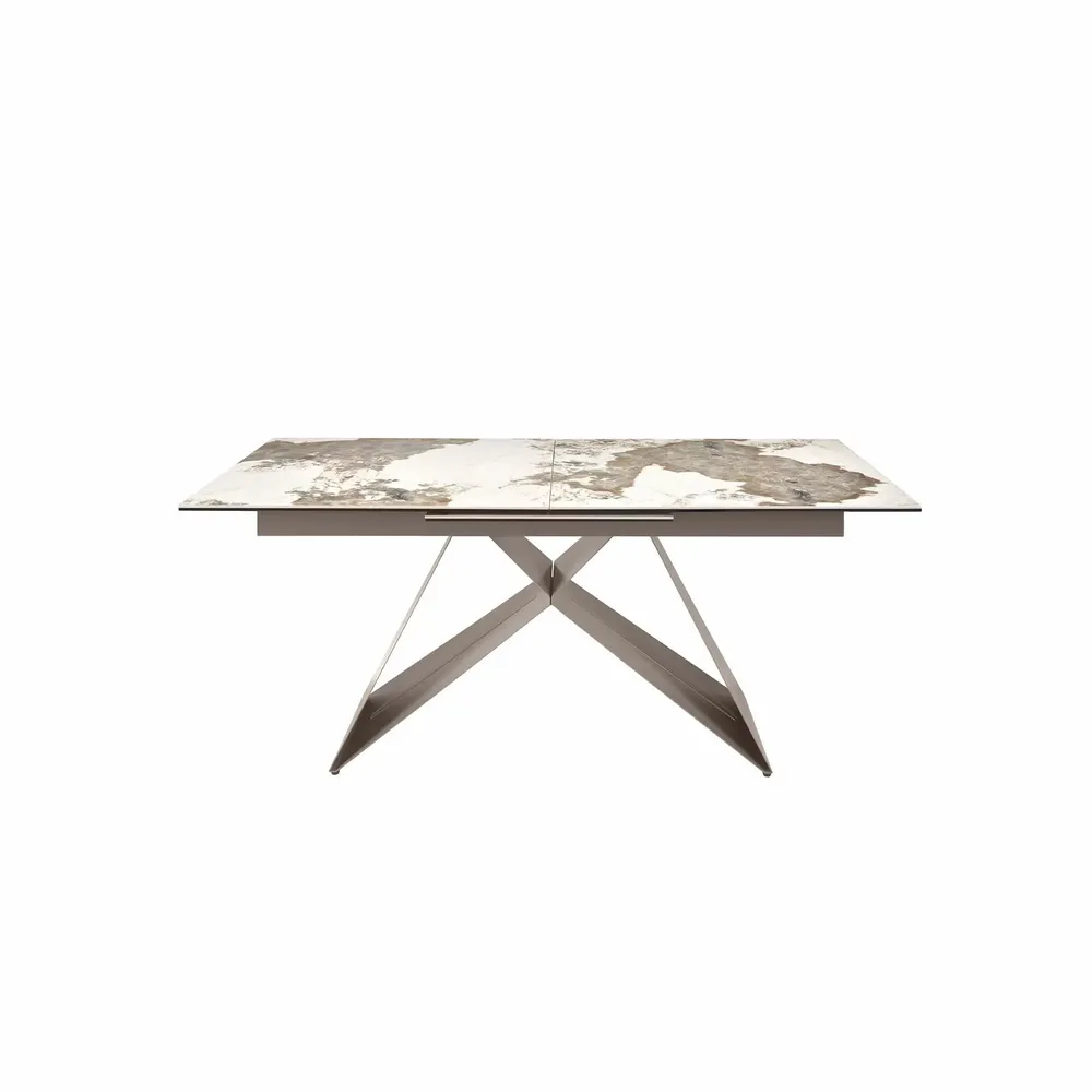 Tables Salle à Manger - Table à manger à rallonge rectangulaire marbre porcelaine - ANGEL CERDÁ