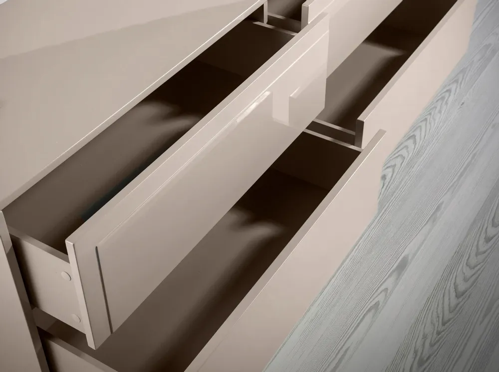 Buffets - Buffet gris avec pieds en noyer - ANGEL CERDÁ