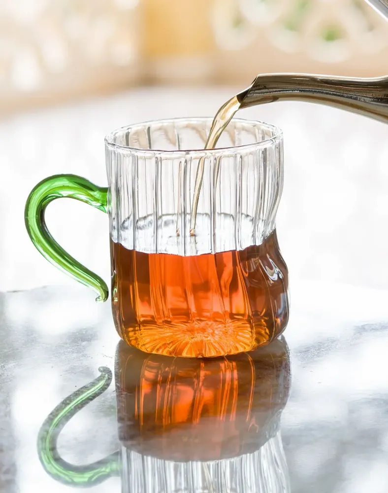 Tasses et mugs - Tasses pressées avec poignées colorées - ASMA'S CRAFTS