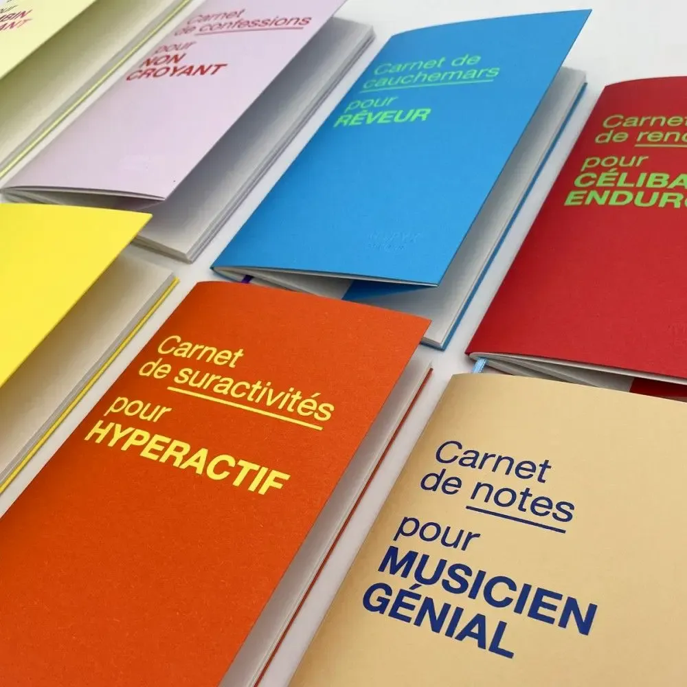 Papeterie bureau - CARNETS LES GOÛTS ET LES COULEURS - ATYPYK