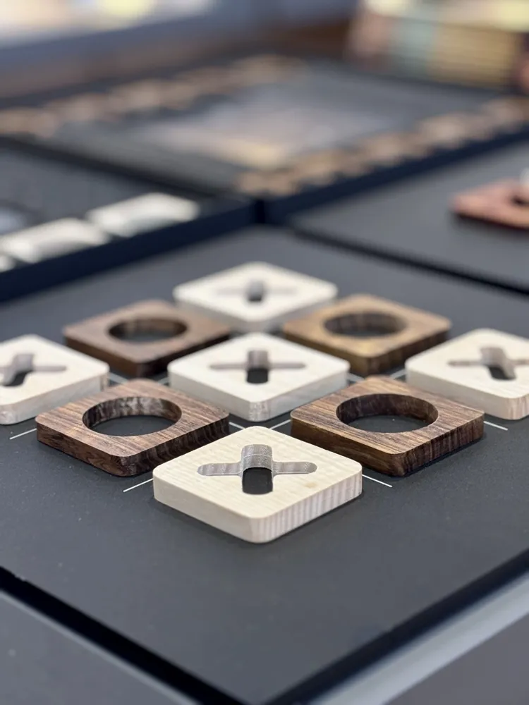 Design objects - Game board - Playset in ovangkol and maple wood - SHALL WE PLAY A GAME?