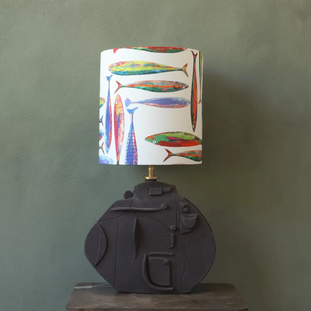 Lampes de table - Chocolate Sprinkles unglazed ceramic table lamp - STUDIO WILD ORANGE