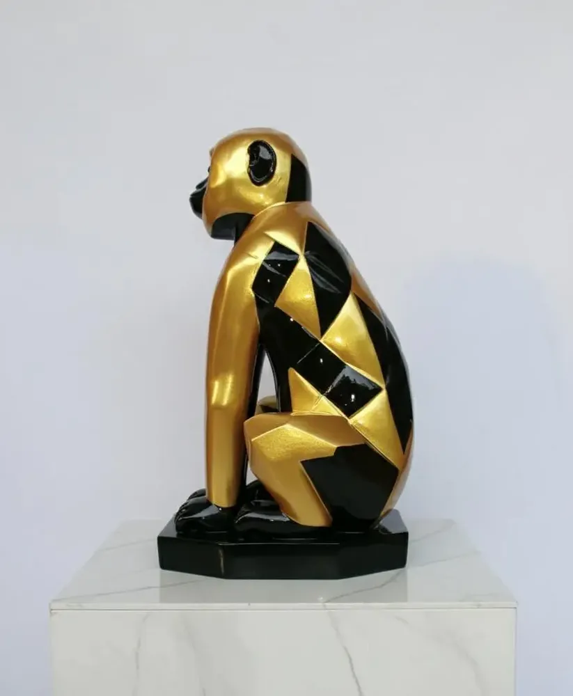 Decorative objects - Golden Lacquer Monkey - SATCHA