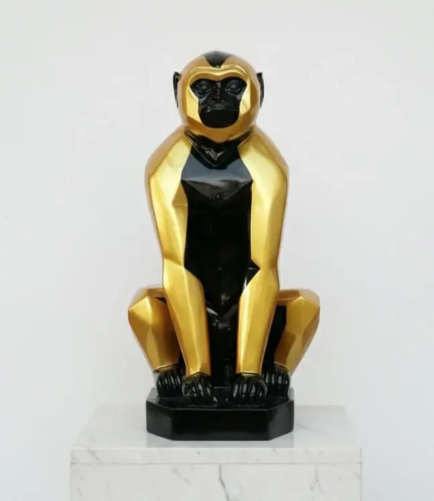 Decorative objects - Golden Lacquer Monkey - SATCHA