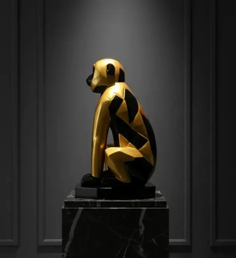 Decorative objects - Golden Lacquer Monkey - SATCHA
