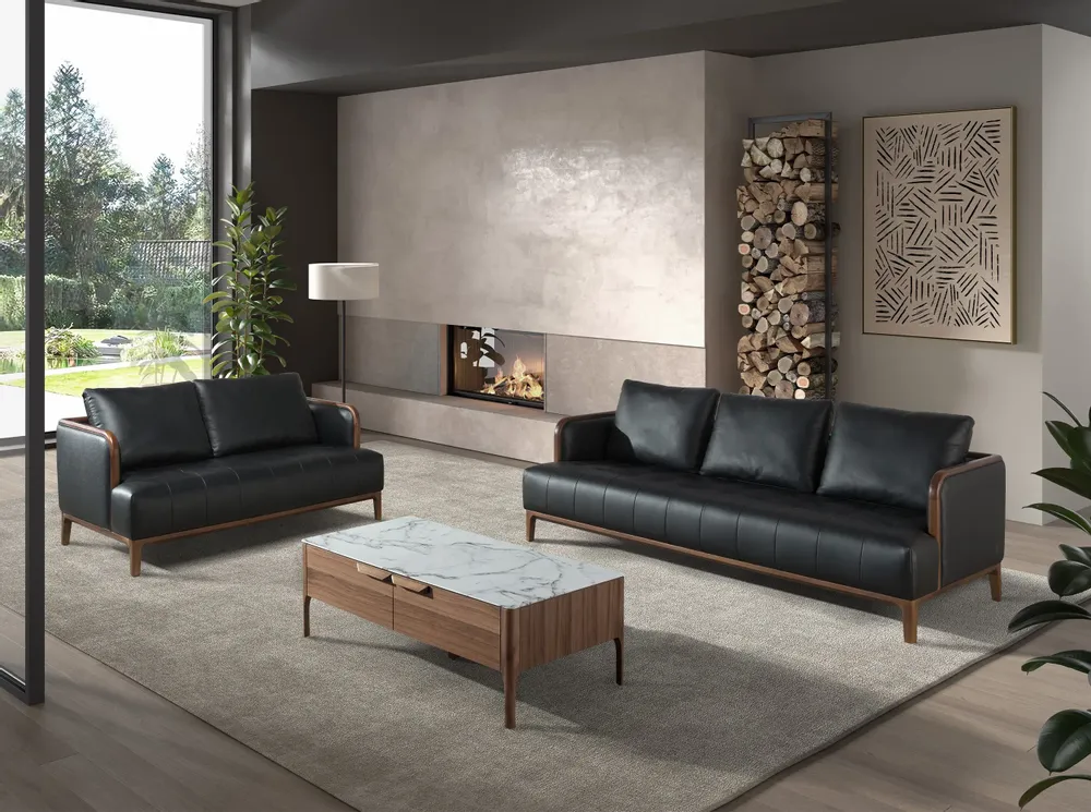 Coffee tables - Fiberglass coffee table with marble effect - ANGEL CERDÁ