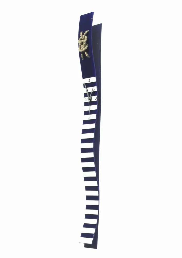 Clocks - Nautic blue wall clock 8x98 cm - CARNEOL GLASS