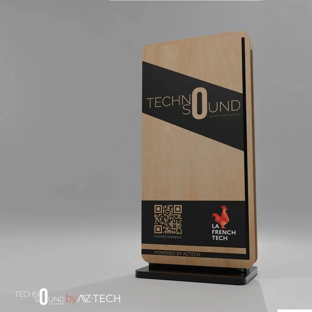 Enceintes et radios - MEUBLE SONORE : LE TOTEM - TECHNO-SOUND