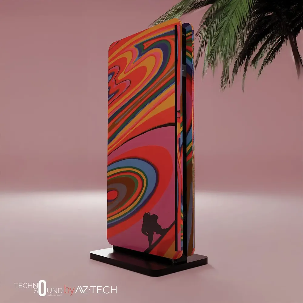 Enceintes et radios - MEUBLE SONORE : LE TOTEM - TECHNO-SOUND