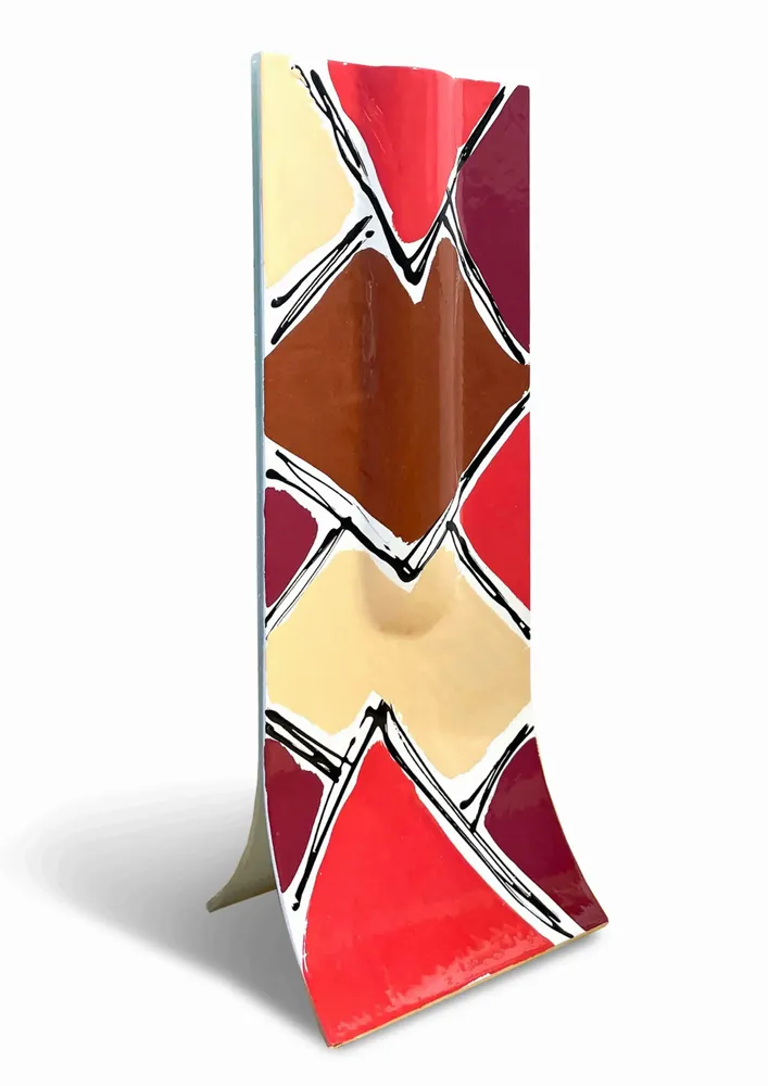 Vases - V82-14x36 - CARNEOL GLASS