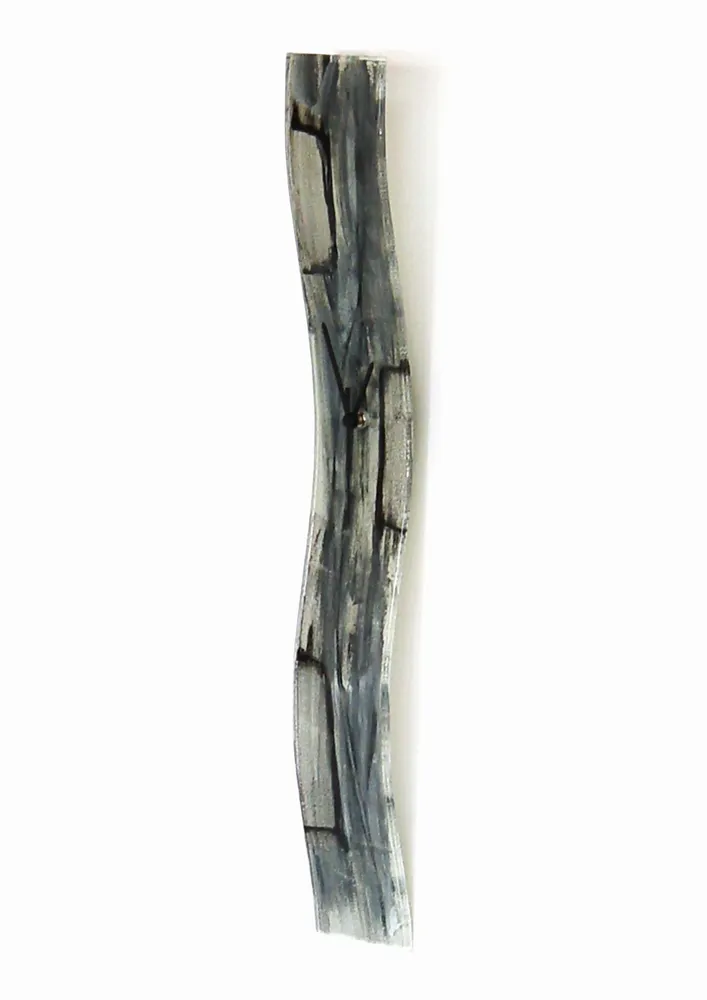 Clocks - Amasonas grey-silver wall clock 10x70 cm - CARNEOL GLASS