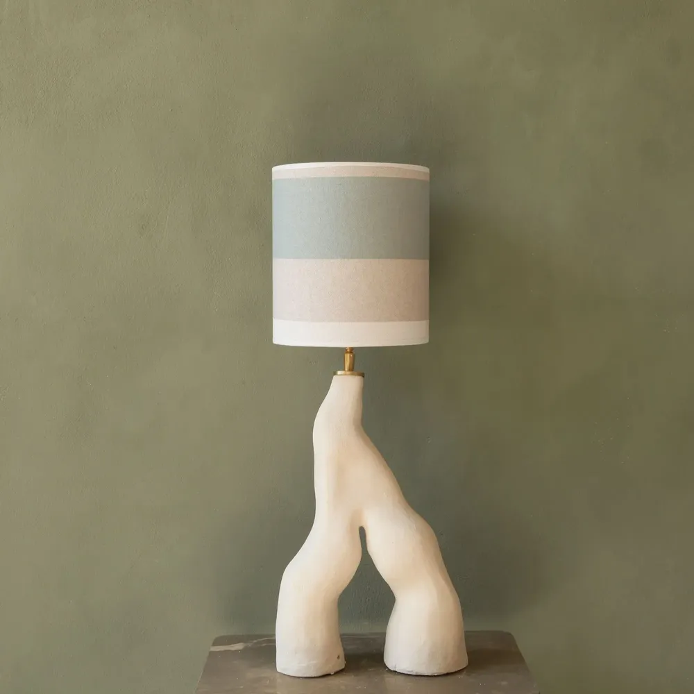 Lampes de table - Lampe inférieure en céramique fabriquée à la main, pièce unique - STUDIO WILD ORANGE
