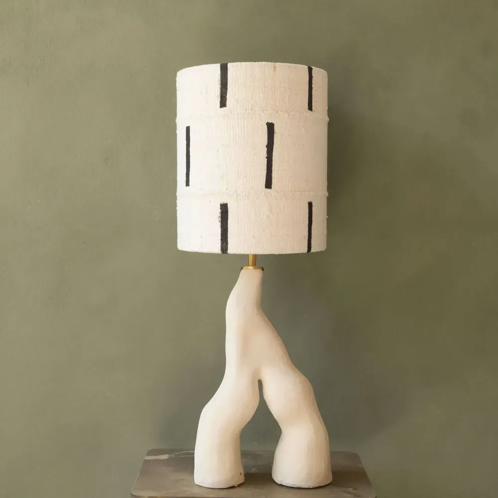 Lampes de table - Lampe inférieure en céramique fabriquée à la main, pièce unique - STUDIO WILD ORANGE