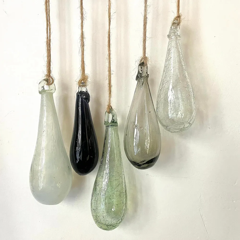 Outdoor decorative accessories - Goutte de verre recyclé - LA MAISON DAR DAR