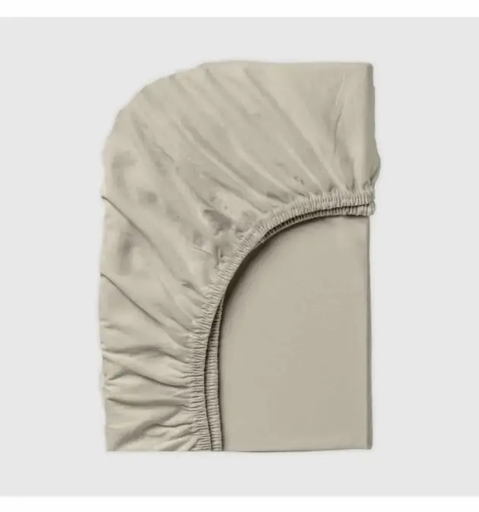 Bed linens - Jersey fitted sheet, 160/200/25cm, grey - DILIOS